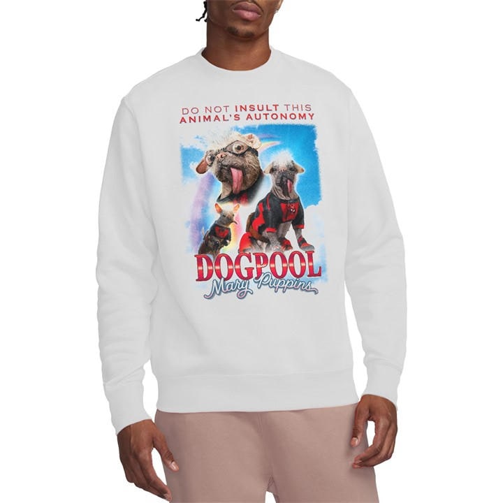 Marvel Men's White Deadpool & Wolverine Deadpool Mary Puppins Bootleg in Size M, Sports Direct