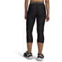 Black/White - Under Armour - Women's HeatGear 3/4 Capri