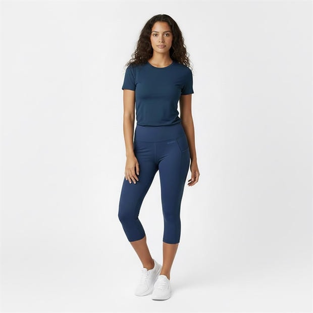 Navy - USA Pro - USA Pro High Rise Capri Cropped Leggings Ladies