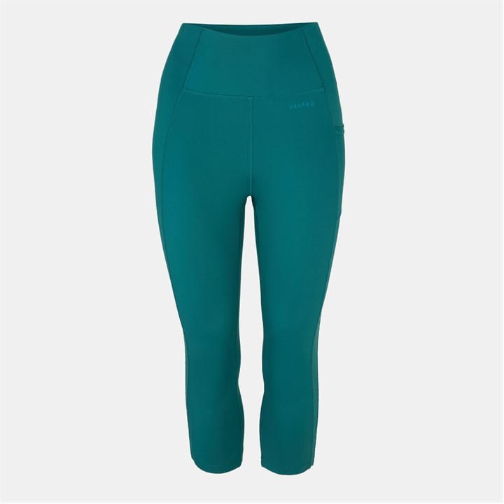 Usa Pro Women's Green High Rise Capri Cropped Leggings in Size 8, Sports Direct