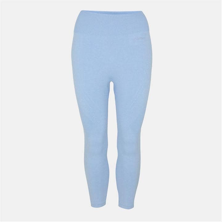 Usa Pro Women's Blue Seamless Capri Cropped Leggings in Size 8, Sports Direct