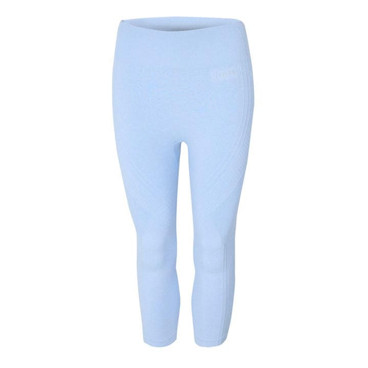 Usa Pro Women's Blue Seamless Capri Cropped Leggings in Size 12, Sports Direct
