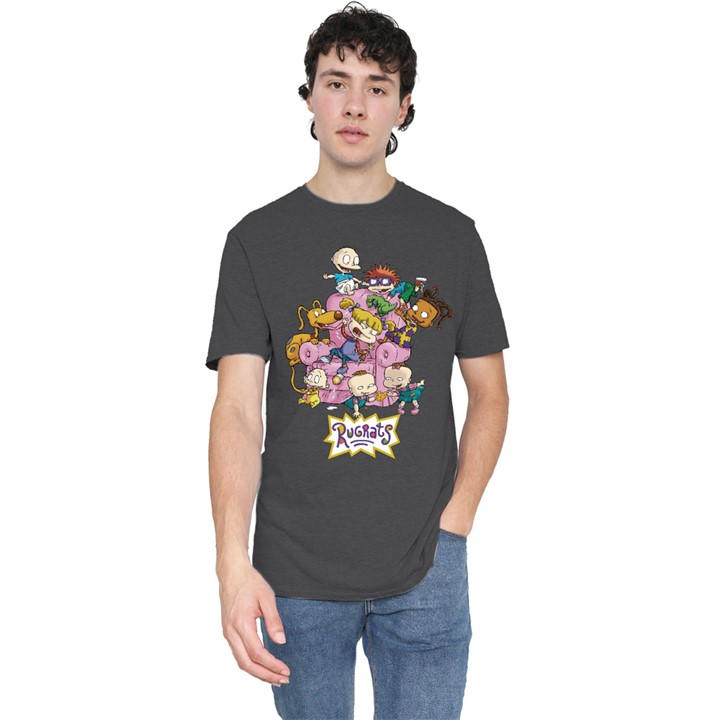 Nickelodeon Men's Grey Rugrats Rugrats Chair T-Shirt-Charcoal in Size XL, Sports Direct