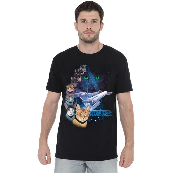 Galaxy  Men's  Feline  T Shirt, Football by Star Trek in Size 2XL, Sports Direct