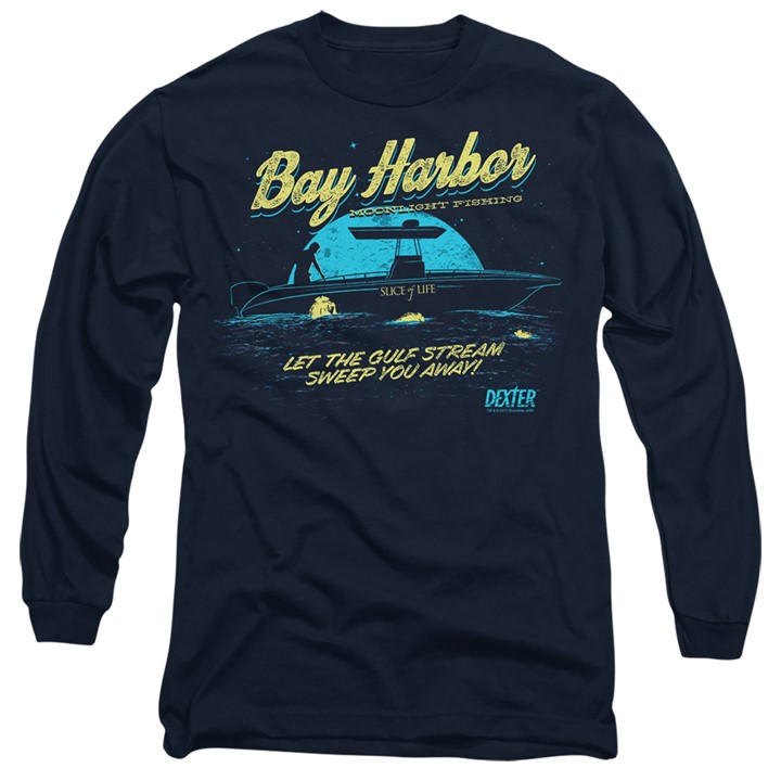 Men's Blue Other Dexter Moonlight Fishing Long Sleeve T Shirt in Size 2XL, Sports Direct