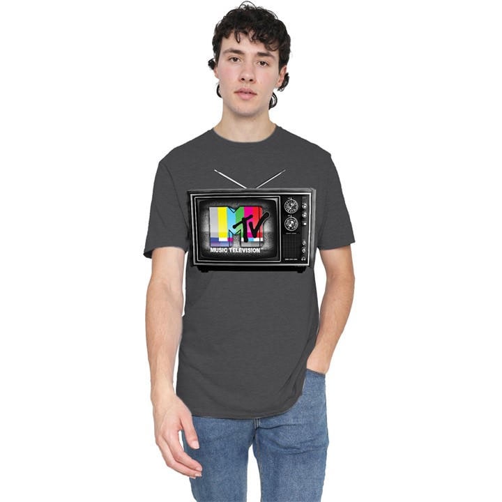 Men's Grey Other Mtv Mtv Tv T-Shirt Charcoal in Size 3XL, Sports Direct