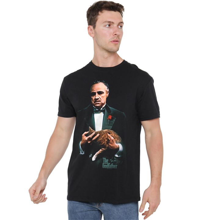 Men's Black Other Godfather Painted Poster T-Shirt in Size 2XL, Sports Direct