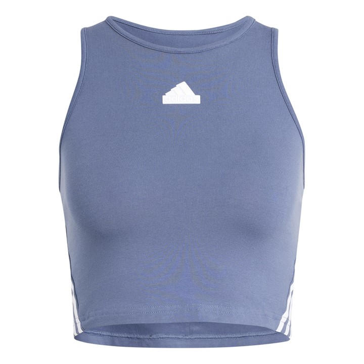Adidas Women's Blue Future Icons 3-Stripes Tank Top in Size 2XL, Sports Direct