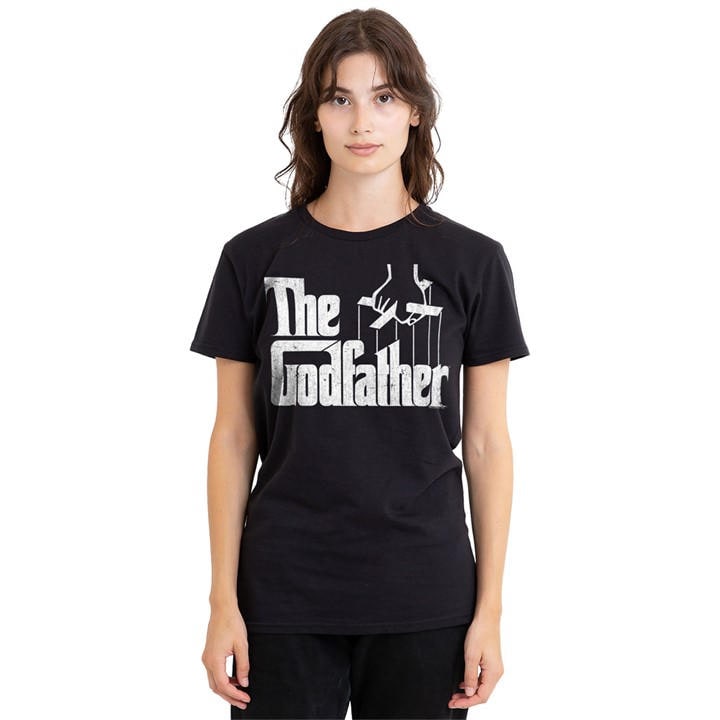 Women's Black Other Godfather Logo T Shirt in Size M, Sports Direct