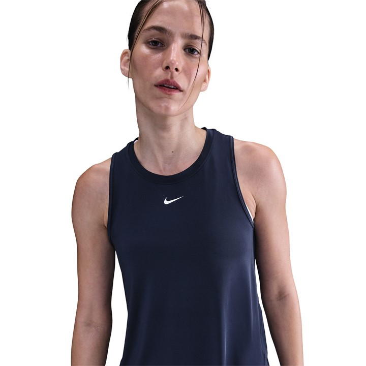 Nike Women's Blue One Classic Dri-Fit Fitness Tank Top in Size 8, Sports Direct