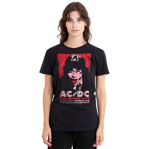 ACDC | AC DC High Voltage Live 1975 T-Shirt Black | Black