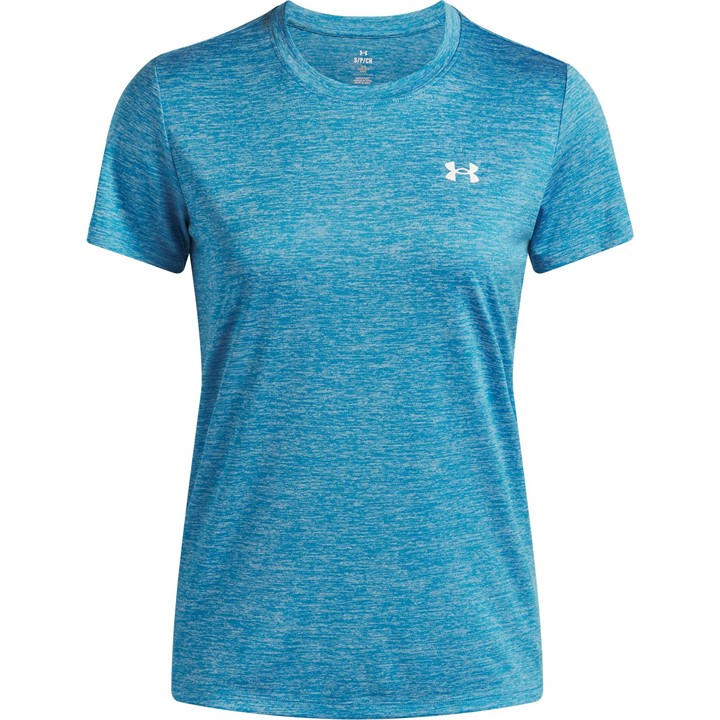 Under Armour Women's Blue Tech Twist Short Sleeve in Size 12, Sports Direct