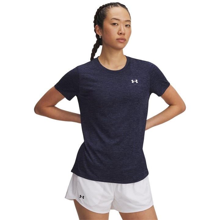 Under Armour Women's Blue Tech Twist Short Sleeve in Size 16, Sports Direct