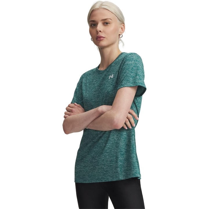 Under Armour Women's Green Tech Twist Short Sleeve in Size 16, Sports Direct