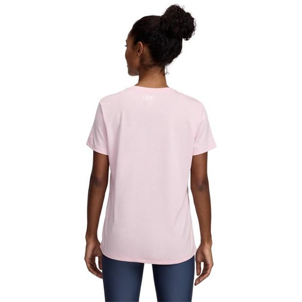 Pink / White - Under Armour - Tech Twist Short Sleeve Womens