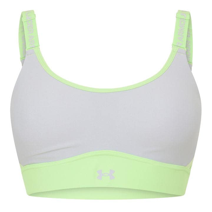 Under Armour Women's Green Infinity Medium Impact Sports Bra in Size 12, Sports Direct