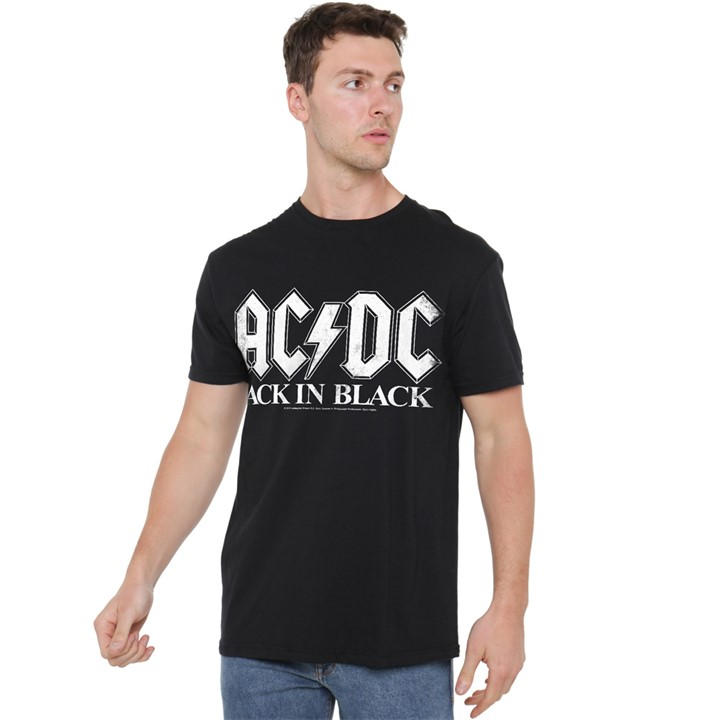 Acdc Men's Black Ac Dc Back In T-Shirt in Size 5XL, Sports Direct