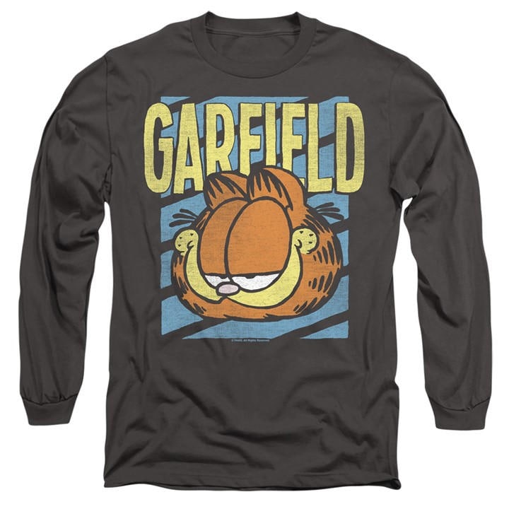 Garfield Men's Grey Rad Long Sleeve T Shirt-Cha in Size M, Sports Direct