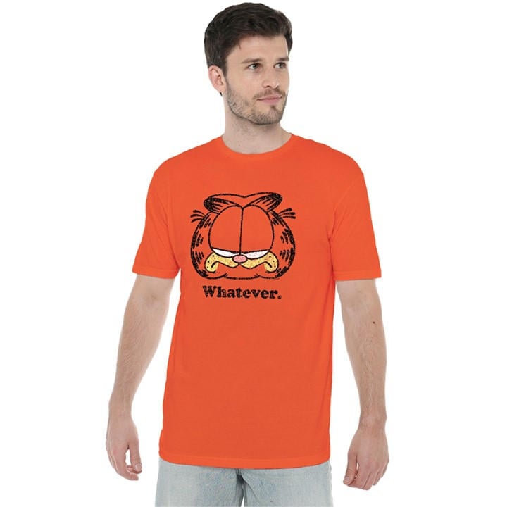 Garfield Men's Orange Whatever T Shirt in Size M, Sports Direct