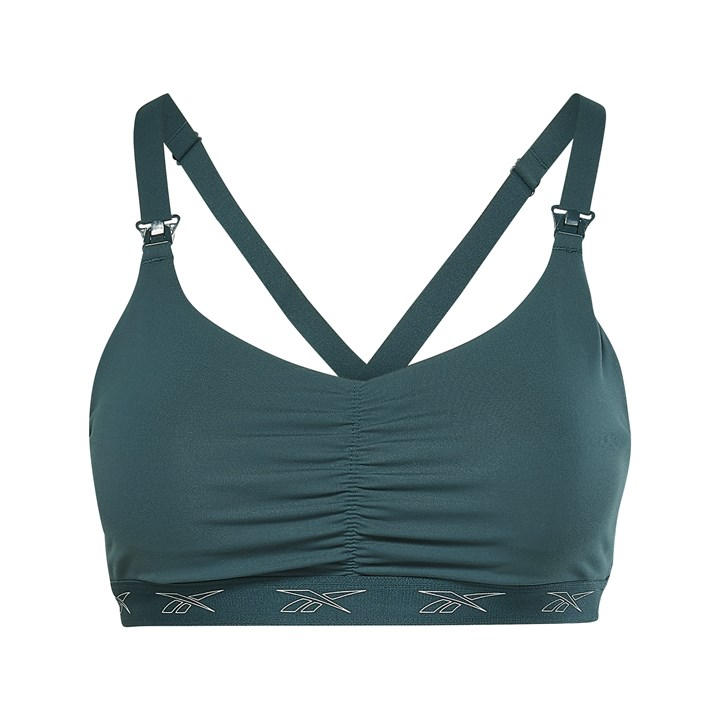 Reebok Women's Green Medium Impact Sports Bra in Size 4, Sports Direct