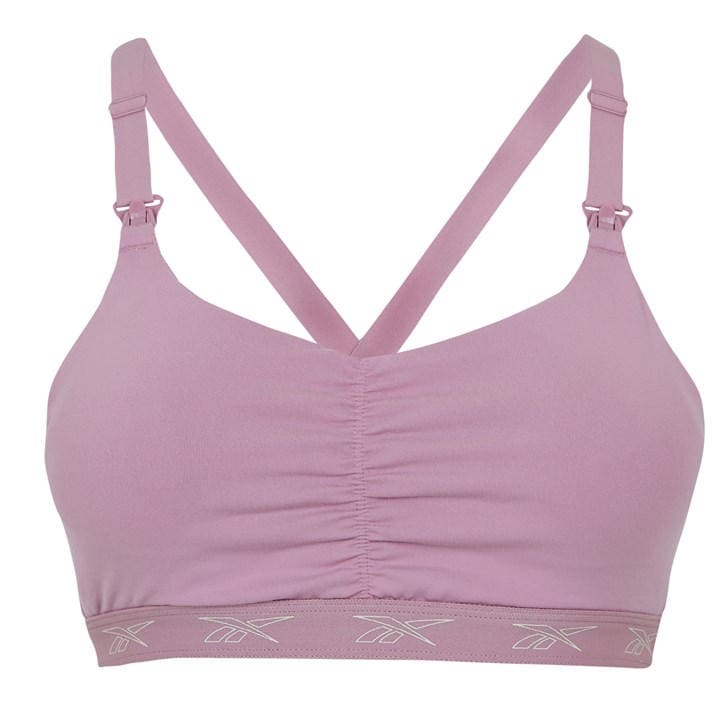Reebok Women's Purple Medium Impact Sports Bra in Size 4, Sports Direct