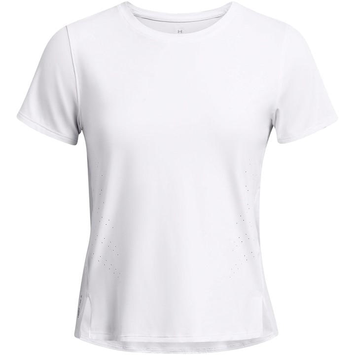 Under Armour Women's White Launch Elite Long-Sleeve Performance Gym Top in Size 16, Sports Direct