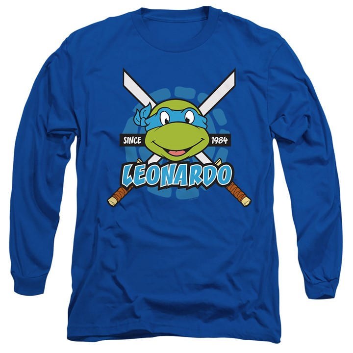 Teenage Mutant Ninja Turtles Men's Blue Tmnt Leonardo Since 1984 Long Sleeve T Shirt in Size L, Sports Direct