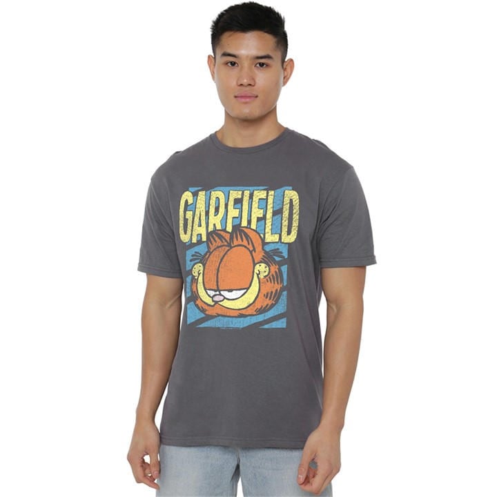 Garfield Men's Grey Rad T Shirt Charcoal in Size M, Sports Direct