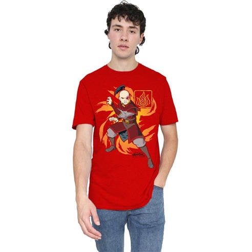 Nickelodeon - Avatar The Last Airbender Zuko Flame Burst T-Shirt