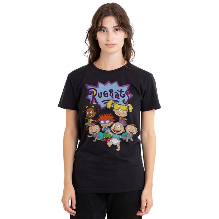 Nickelodeon Women's Black Rugrats Rugrats Group T Shirt, Sports Direct