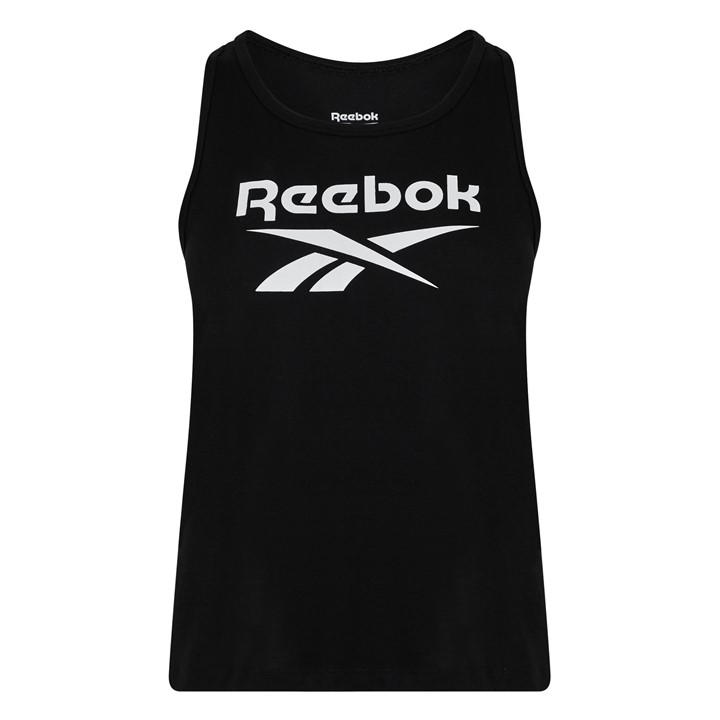 Reebok Women's Black Performance Gym Vest in Size 4, Sports Direct