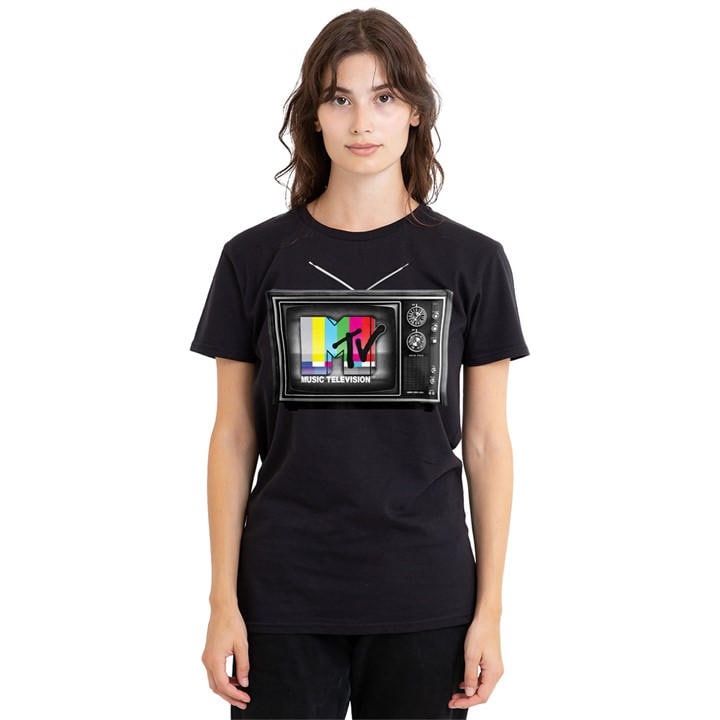 Women's Black Other Mtv Tv T Shirt in Size XL, Sports Direct