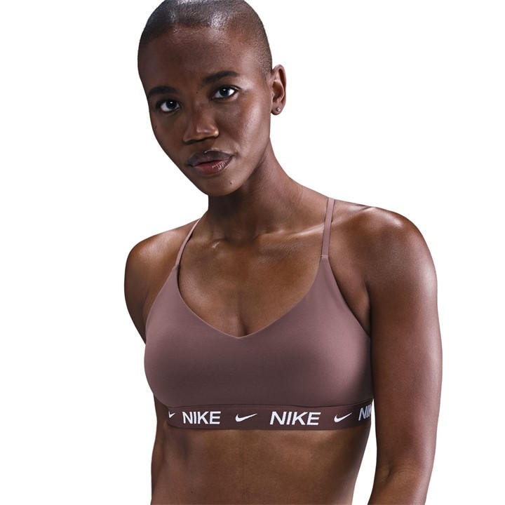 Nike Women's Brown Indy Light Support Padded Sports Bra in Size 16, Sports Direct