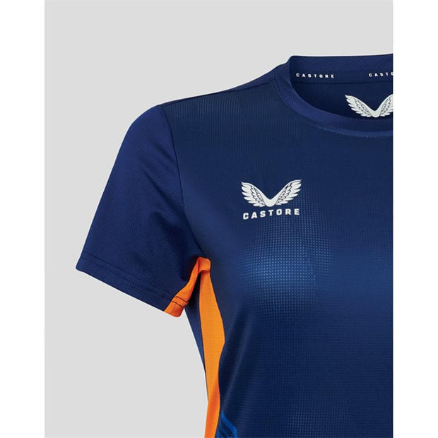 Navy/Orange - Castore - Women's Short-Sleeve Performance T-Shirt