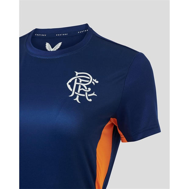 Navy/Orange - Castore - Women's Short-Sleeve Performance T-Shirt