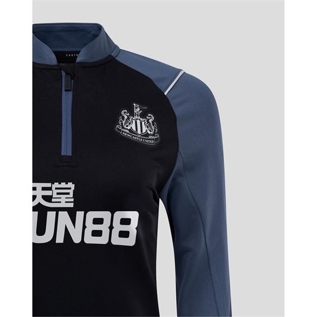 Ink Blue - Castore - Newcastle United Training Quarter Zip Top 2022 2023 Womens