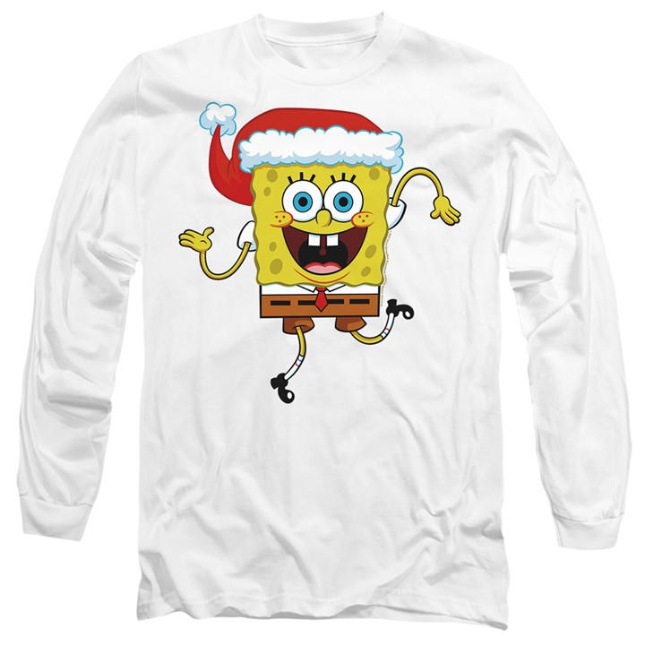 Spongebob Men's White Squarepants Christmas Santa Hat Lon in Size 2XL, Sports Direct