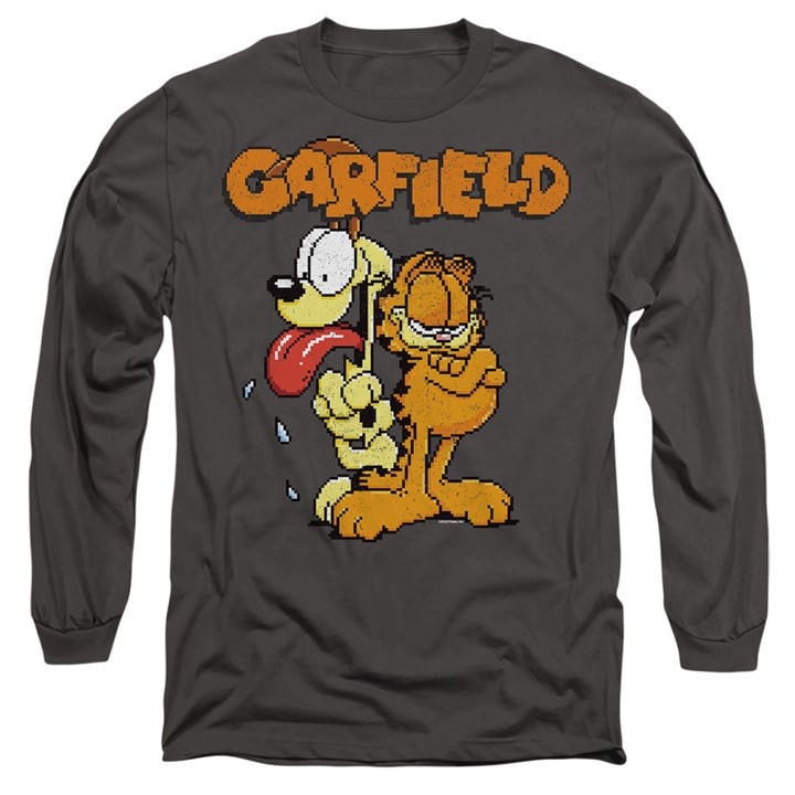 Garfield Men' Grey The Game Long Sleeve T Shir in Size S, Sports Direct