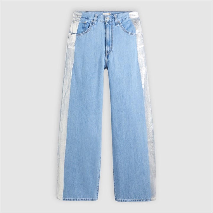 Levis Women's Blue Cinch Baggy Jeans in Size 29 R, Sports Direct