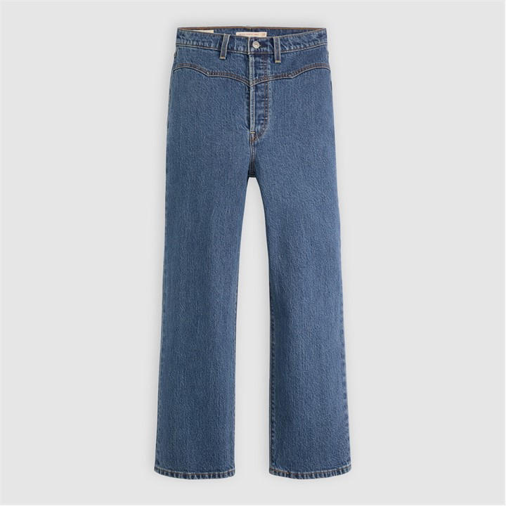 Levis Women's Blue Ribcage Straight Fit Jeans in Size 30 L29, Sports Direct