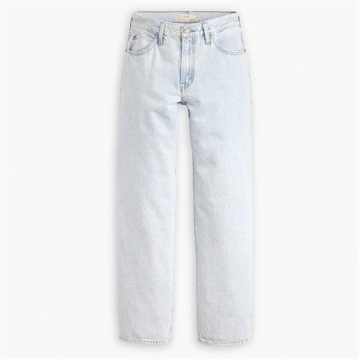 Levis Women's Blue Baggy Wide Leg Jeans in Size 29 R, Sports Direct
