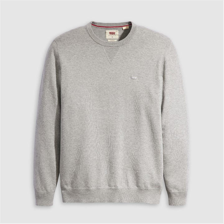 Levis Men' Grey Lightweight Hm Sweater Mid Ton in Size S, Sports Direct