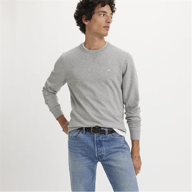 Grey Heather - Levis - Levis Lightweight Hm Sweater Mid Ton