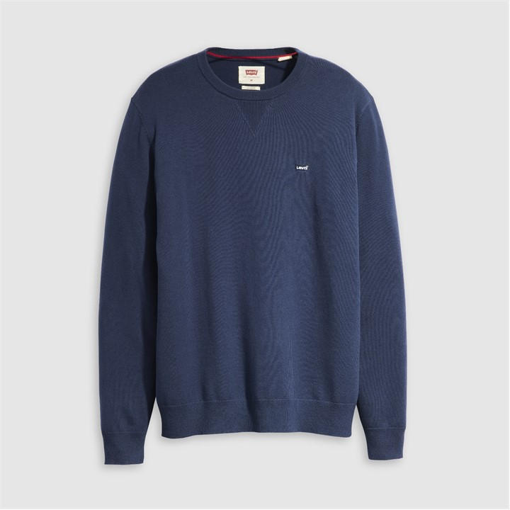 Levis Men's Blue Lightweight Hm Sweater Mid Ton in Size XL, Sports Direct