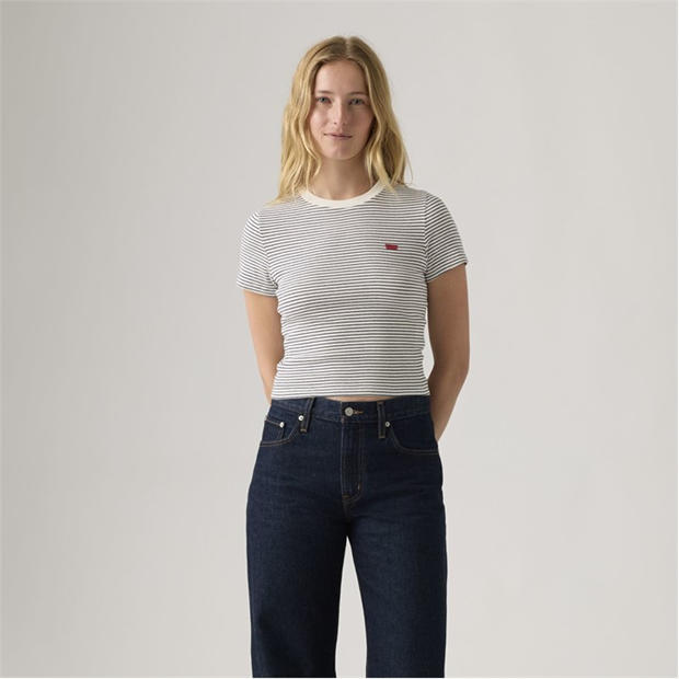 Annalise Green - Levis - Women's Essential Stripe Knitted T-Shirt