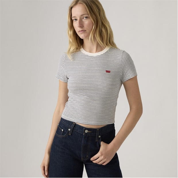 Annalise Green - Levis - Women's Essential Stripe Knitted T-Shirt