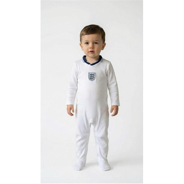 England   Kids  Kids'  1996 Home Retro Onesie, Football by Team in Size 18 - 24 Months, Sports Direct