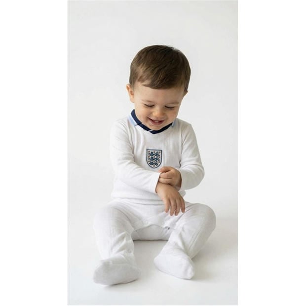 1996 Home - Team - Kids England 1996 Home Retro Onesie