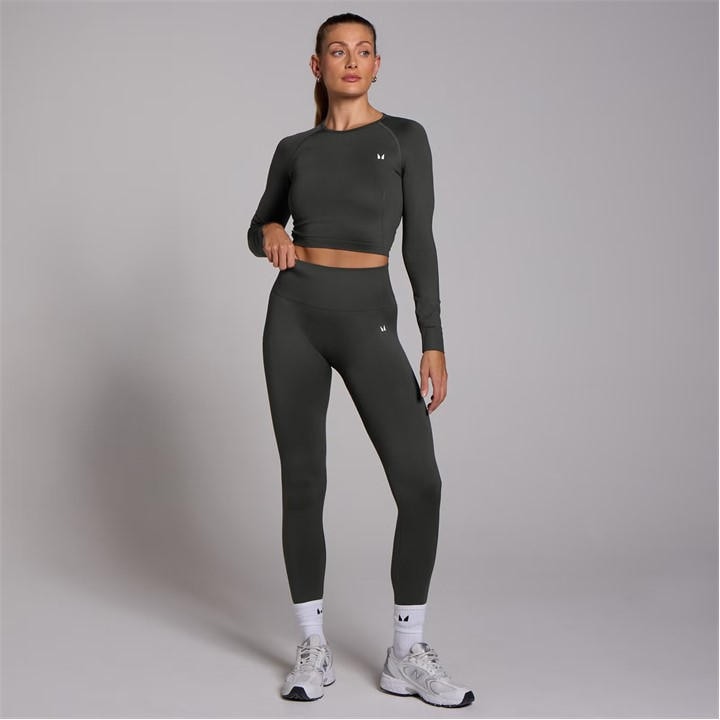 Myprotein Women's Grey Performance Gym Leggings in Size 12, Sports Direct