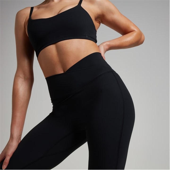 Myprotein Women's Black Tempo Gym Leggings in Size 14, Sports Direct
